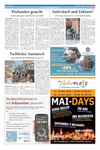 MEDIGREIF im BLITZ AM SONNTAG: Proband:innen für AvaMate gesucht